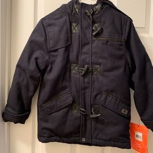NWT—Hawke & Co-Warm Boys Wool Toggle Coat, Navy Blue, size 7!